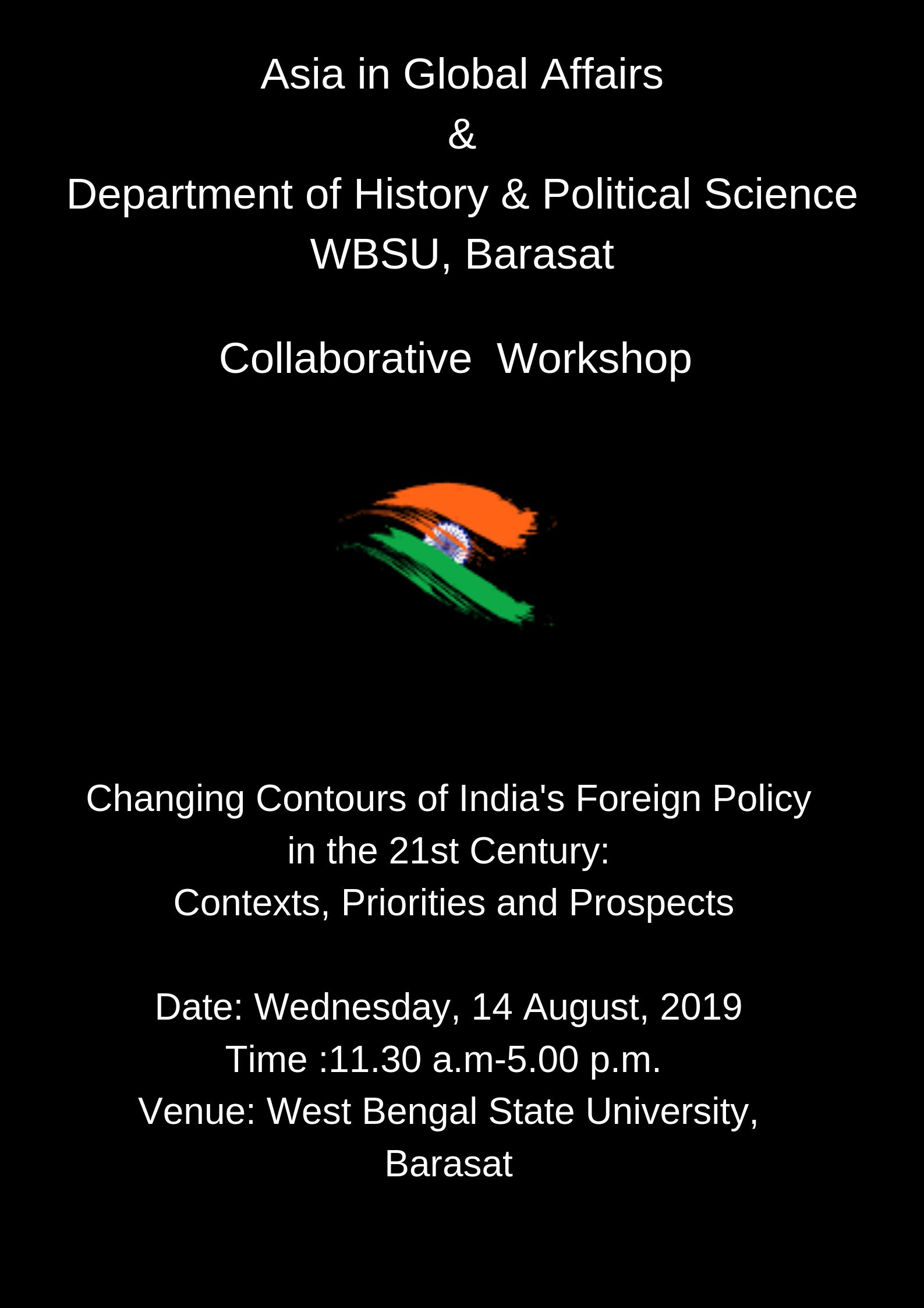 Asia in Global Affairs & West Bengal State University